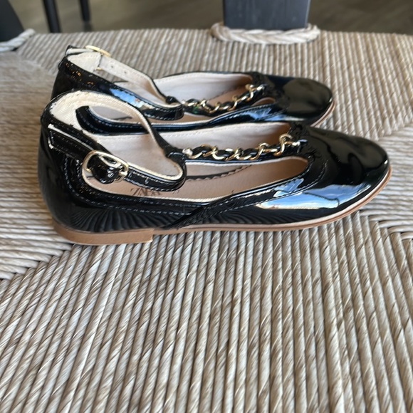 Zara Kids Patent Leather T-Strap Ballet Flats - Picture 3 of 7
